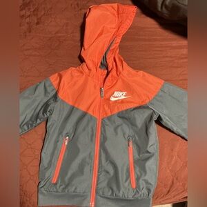 Nike Vibrant Orange and Gray Jacket
